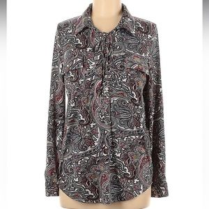 BCBGMAXAZRIA paisley jersey shirt